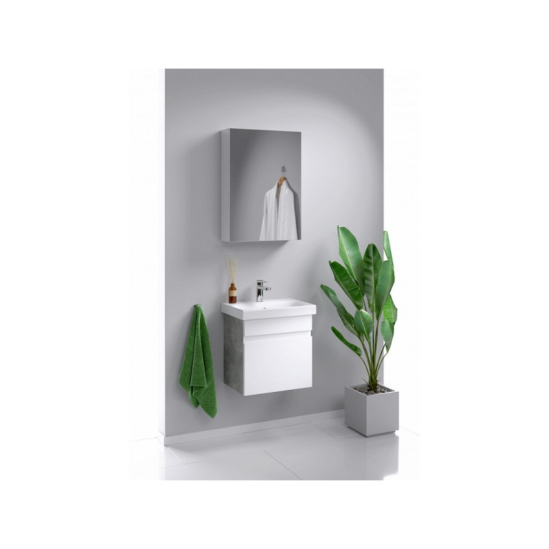 Тумба с умывальником Aqwella Smart 50 SRT0105BS в интерьере