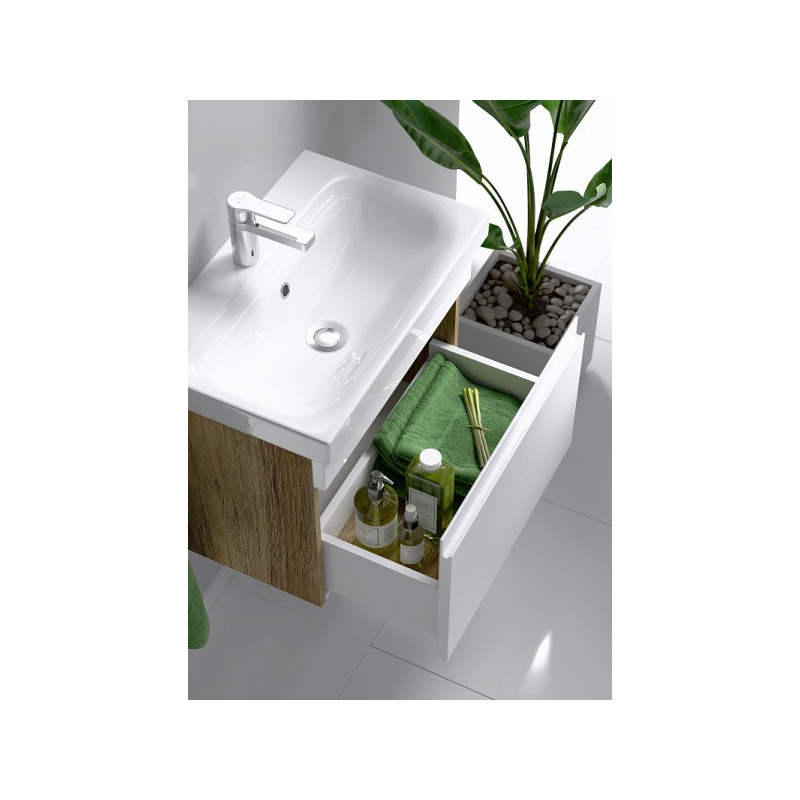 Тумба с умывальником Aqwella Smart 50 SRT0105DB вид внутри