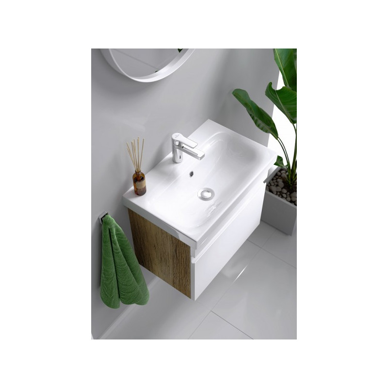 Тумба с умывальником Aqwella Smart 60 SRT0106DB вид с