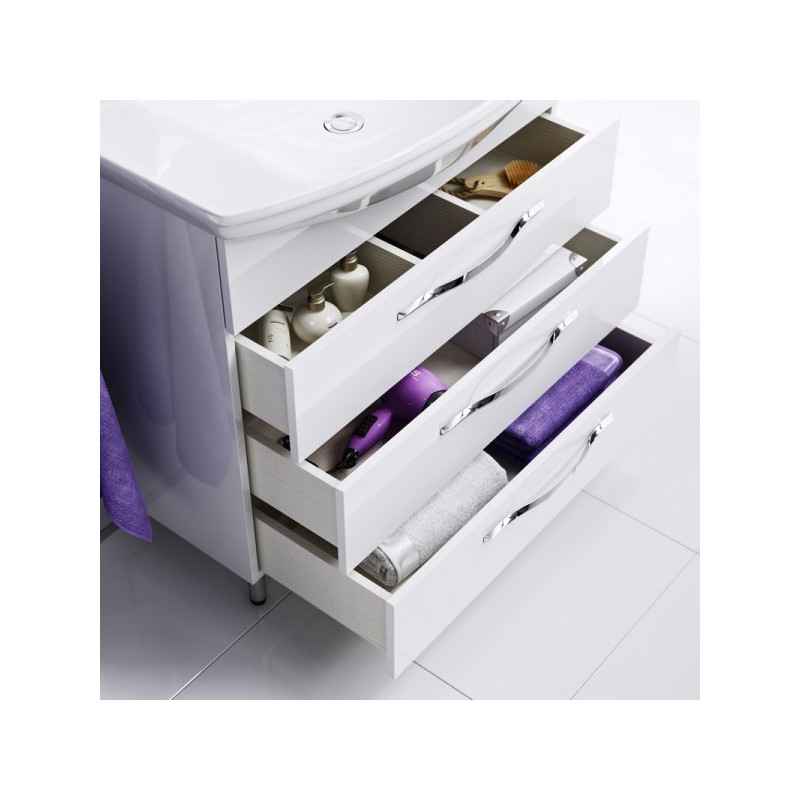 Тумба с умывальником Aqwella Аллегро 70 Agr.01.07/3 вид внутри