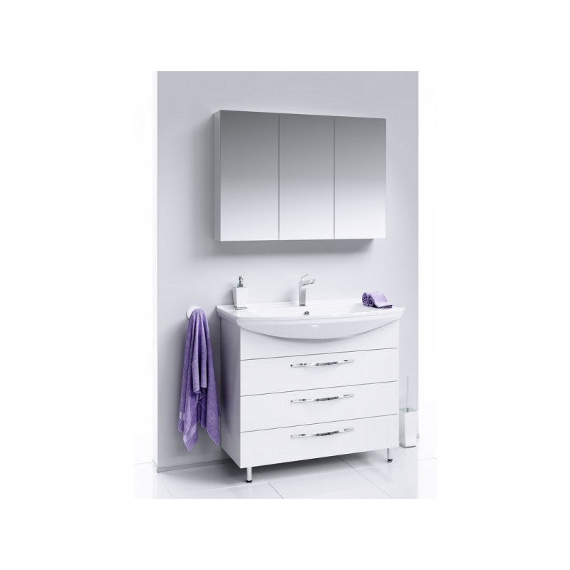 Тумба с умывальником Aqwella Аллегро100 Agr.01.10/3 в интерьере