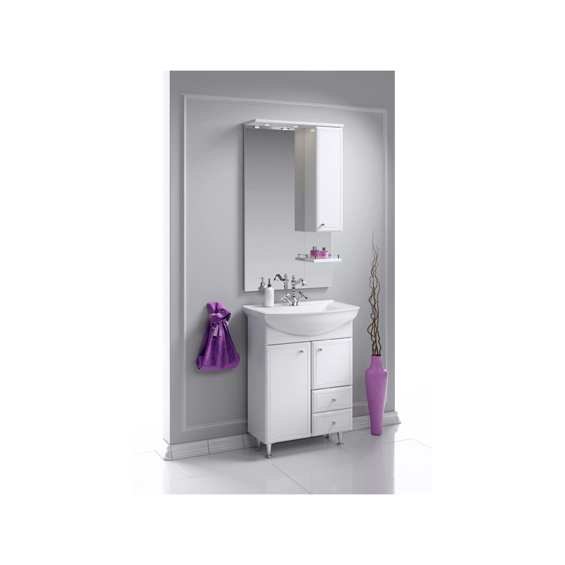 Тумба с умывальником Aqwella Барселона 65 BA0106K в интерьере