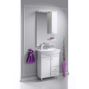 Тумба с умывальником Aqwella Барселона 65 BA0106K в интерьере