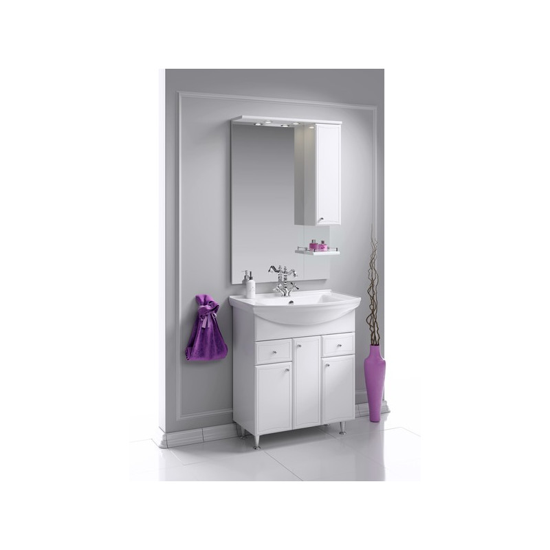 Тумба с умывальником Aqwella Барселона 75 BA0107K в интерьере