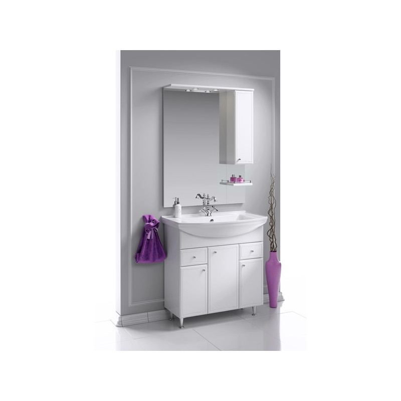 Тумба с умывальником Aqwella Барселона 85 BA0108K в интерьере