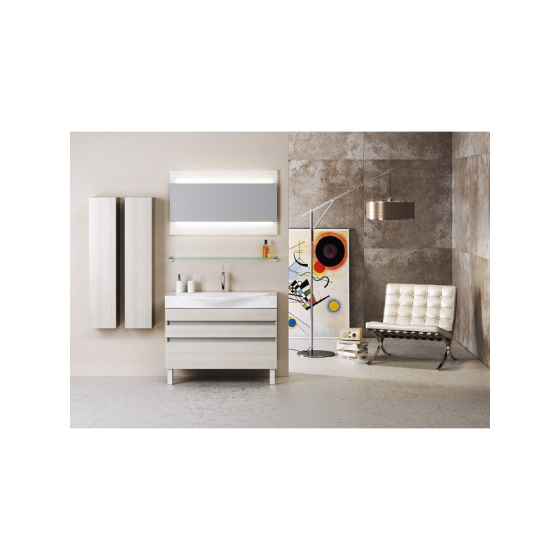 Тумба с умывальником Aqwella Бергамо 100 Ber.01.10/n/A в интерьере