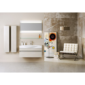 Тумба с умывальником Aqwella Бергамо 80 Ber.01.08/A в интерьере