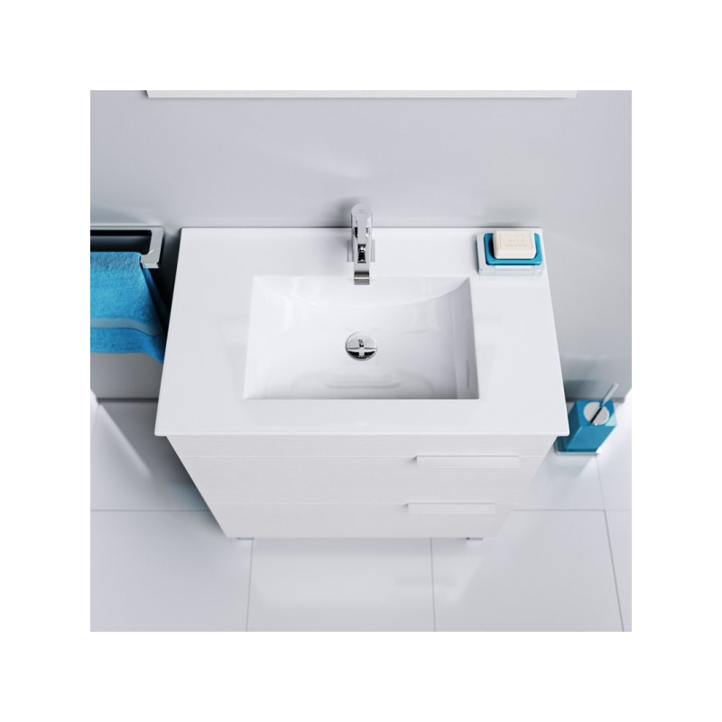 Тумба с умывальником Aqwella Бриг 70 Br.01.07/2/W вид сверху