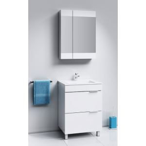 Шкаф с зеркалом Aqwella Бриг 60 Br.04.06/W в интерьере