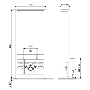 Инсталляция для биде Lavinia Boho RelFix 38030010 схема