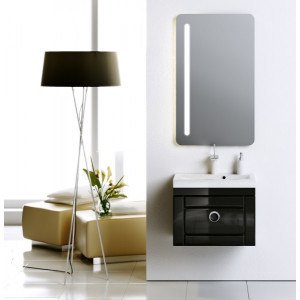 Тумба с умывальником Aqwella Инфинити 60 Inf.01.06/001/BLK в интерьере