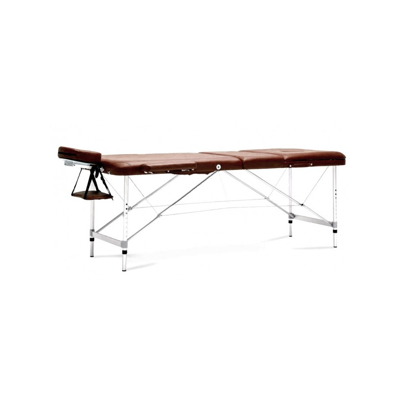 Массажный стол Atlas Sport Strong 70 см коричневый (3-с алюминиевый) сбоку