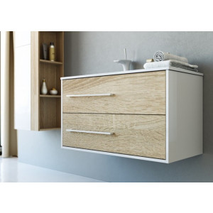 Тумба с умывальником Aqwella Майами 90 Mai.01.09/L вид сбоку