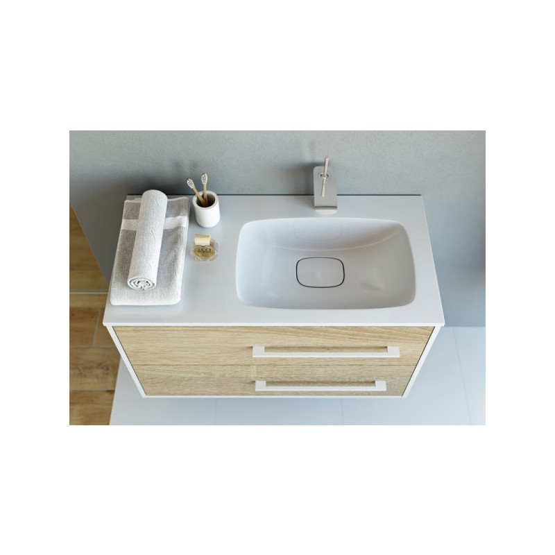 Тумба с умывальником Aqwella Майами 90 Mai.01.09/R вид сверху