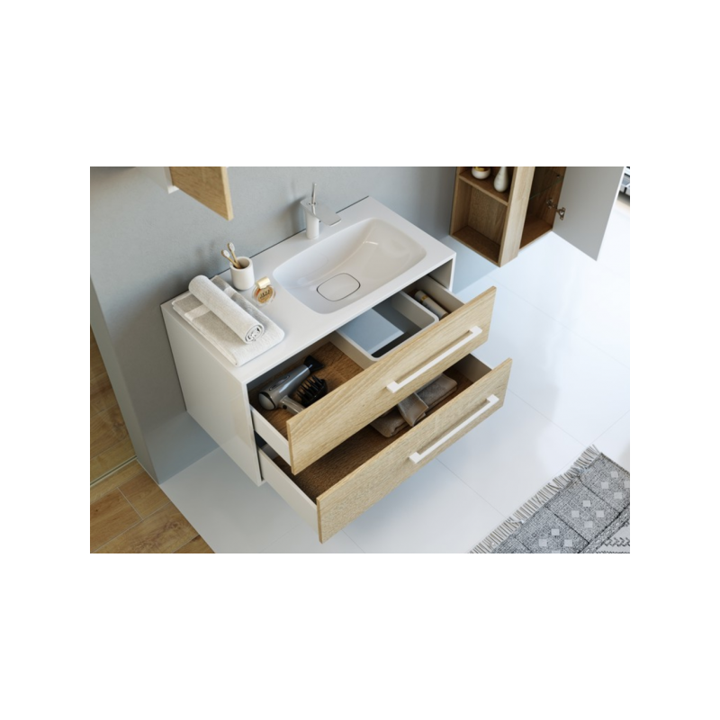 Тумба с умывальником Aqwella Майами 90 Mai.01.09/R вид внутри