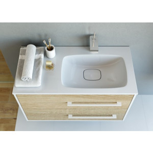 Тумба с умывальником Aqwella Майами 90 Mai.01.09/R вид сверху