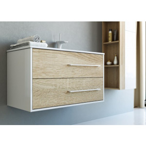 Тумба с умывальником Aqwella Майами 90 Mai.01.09/R вид сбоку