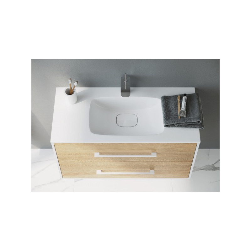 Тумба с умывальником Aqwella Майами 100 MAI0175 вид сверху