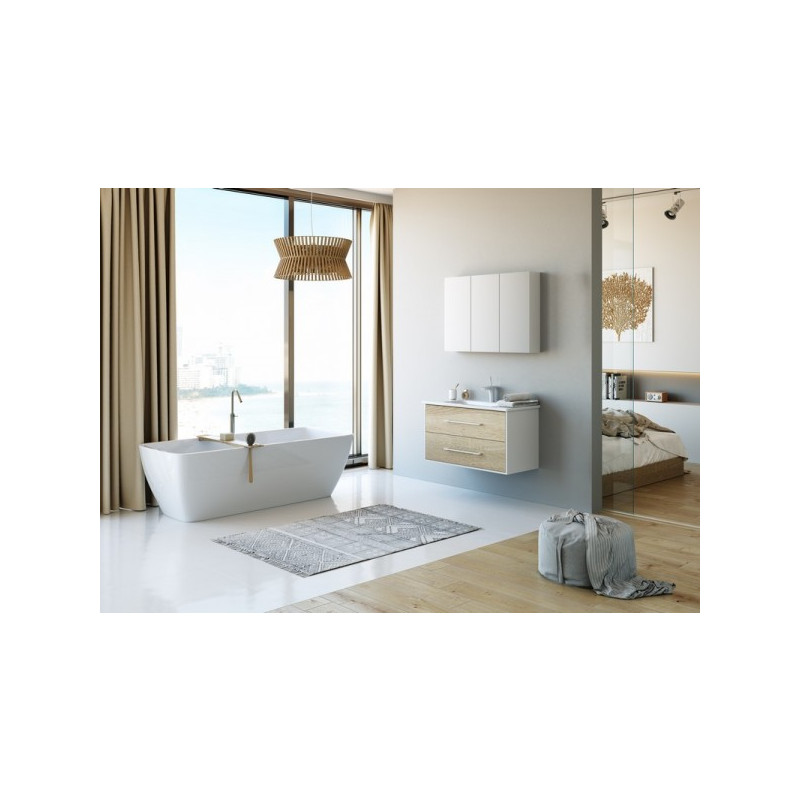 Тумба с умывальником Aqwella Майами 100 MAI0175 в интерьере