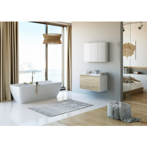 Тумба с умывальником Aqwella Майами 100 MAI0175 в интерьере