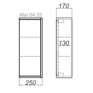 Шкаф Aqwella Майами 25 Mai.04.25 схема
