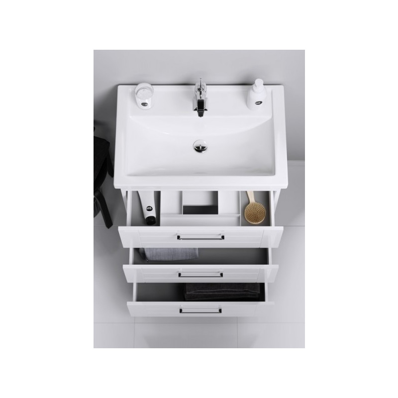 Тумба с умывальником Aqwella Манчестер 70 MAN01073 вид внутри