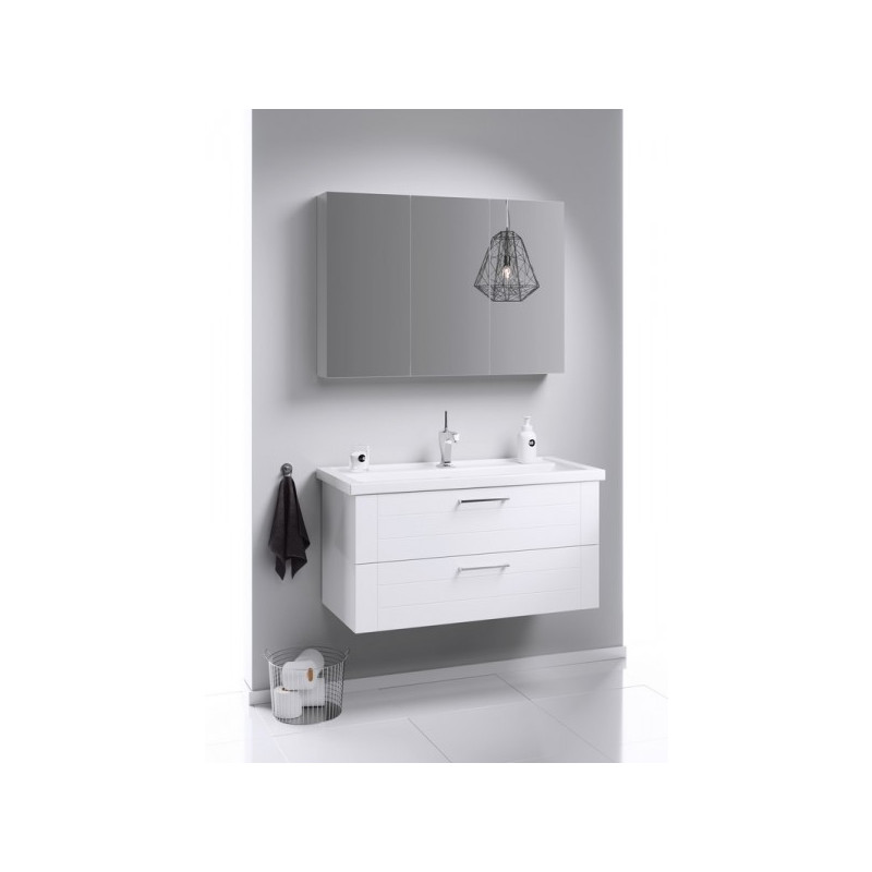 Тумба с умывальником Aqwella Манчестер 100 MAN01102 в интерьере