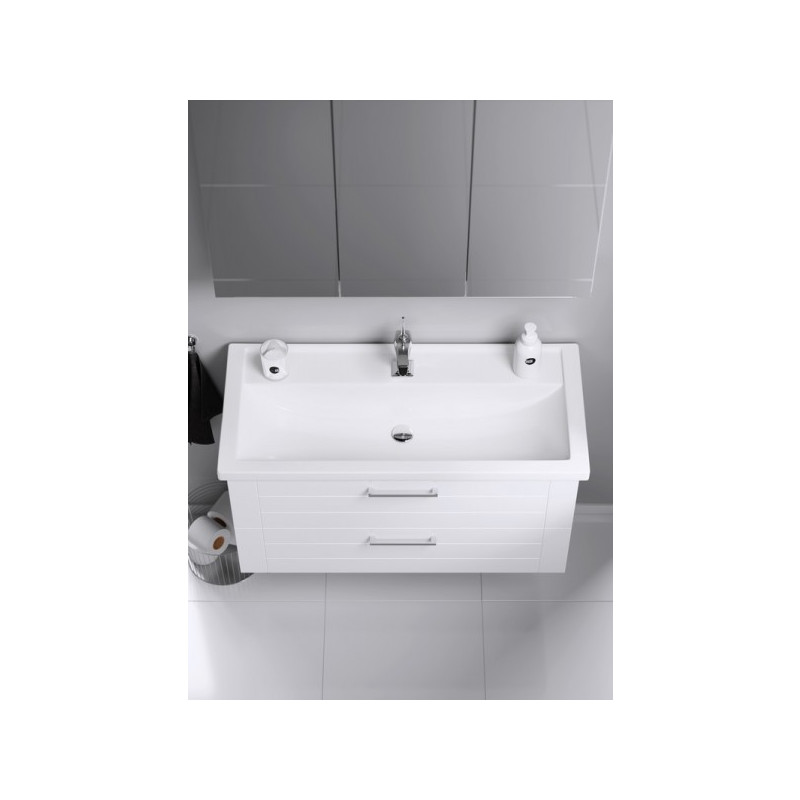 Тумба с умывальником Aqwella Манчестер 100 MAN01102 вид сверху