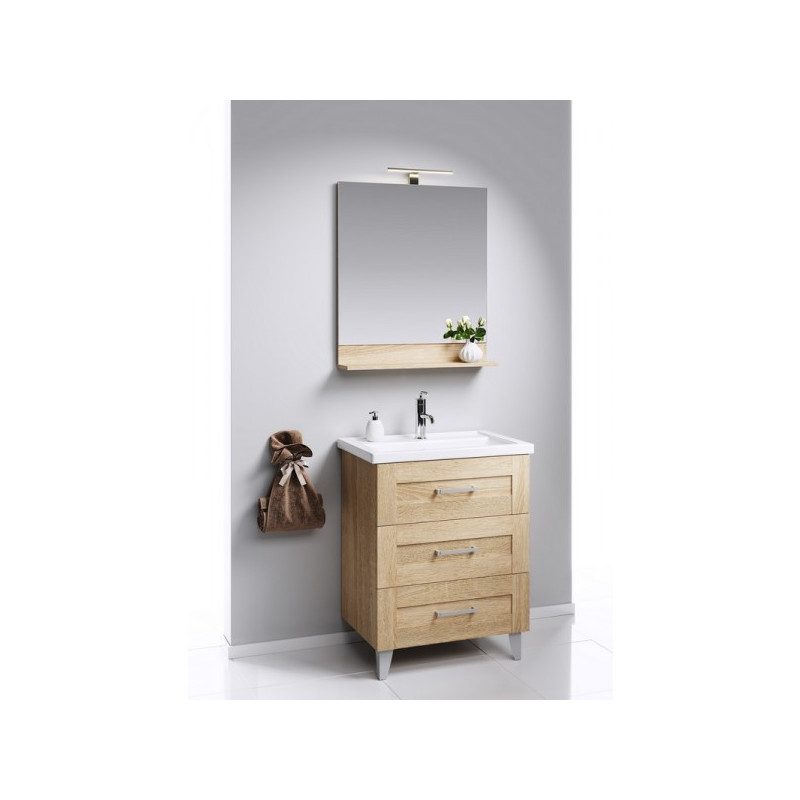 Тумба с умывальником Aqwella Фостер 80 FOS01083DS в интерьере