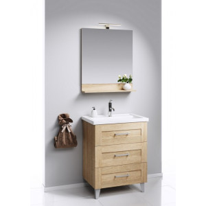 Тумба с умывальником Aqwella Фостер 80 FOS01083DS в интерьере