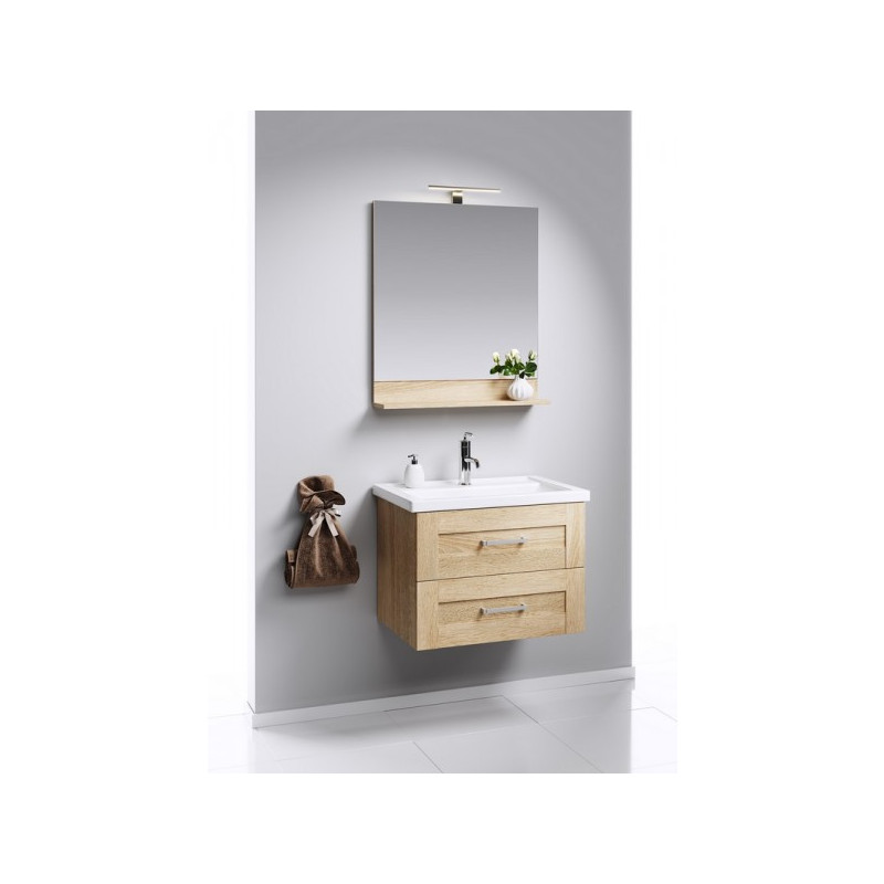 Тумба с умывальником Aqwella Фостер 60 FOS01062DS в интерьере