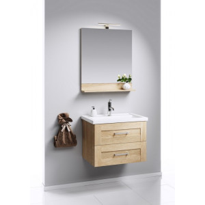 Тумба с умывальником Aqwella Фостер 60 FOS01062DS в интерьере