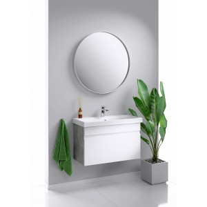 Зеркало Aqwella RM 80x80 белый в интерьере