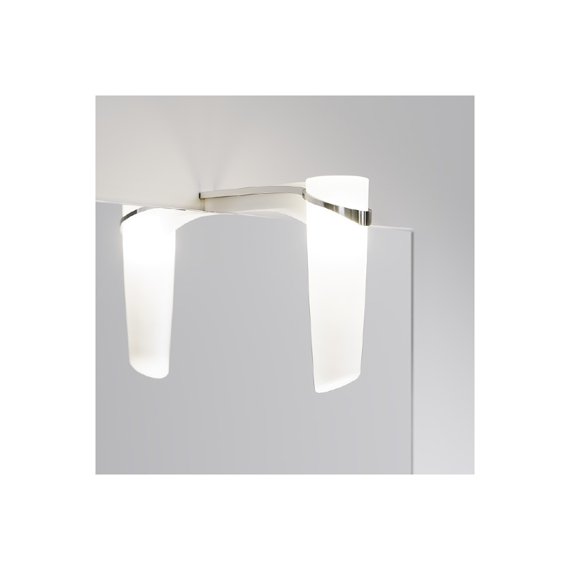 Зеркало Aqwella Леон-МР 40x80 белый светильник