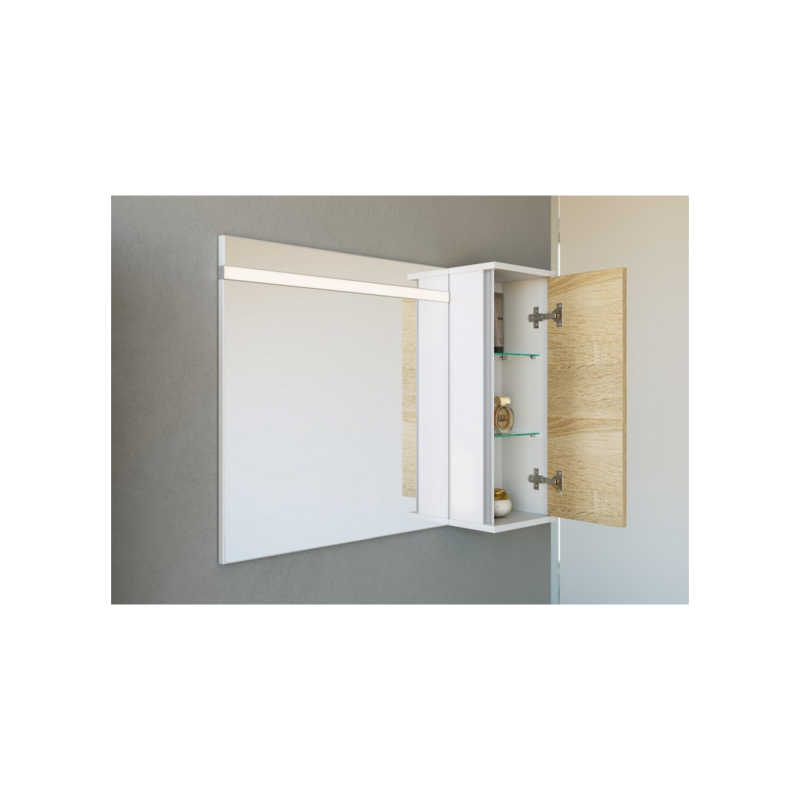 Зеркало Aqwella Майами 65x65 со шкафчиком