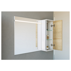 Зеркало Aqwella Майами 65x65 со шкафчиком