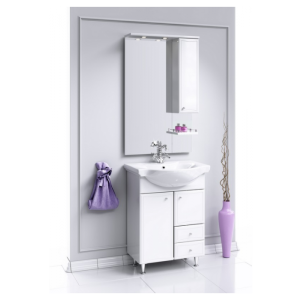 Шкаф с зеркалом Aqwella Барселона 60 Ba.02.06 в интерьере