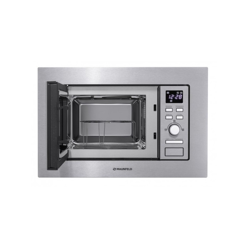 Микроволновая печь Maunfeld MBMO.20.7S Inox вид с открытой дверью