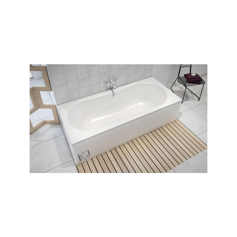 Ванна стальная BLB Duo Comfort HG 180x80 (с шумоизоляцией) вид сбоку