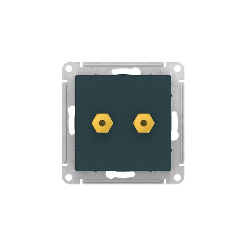 Розетка Schneider Electric Atlas Design ATN000887 изумруд вид спереди