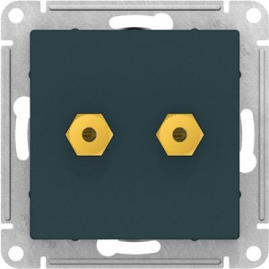 Розетка Schneider Electric Atlas Design ATN000887 изумруд вид спереди