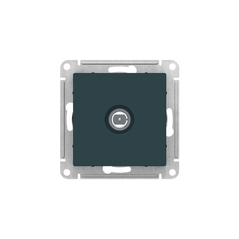 Розетка Schneider Electric Atlas Design ATN000893 изумруд вид спереди