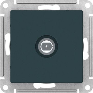 Розетка Schneider Electric Atlas Design ATN000893 изумруд вид спереди