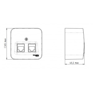 Розетка Schneider Electric Blanca BLNIA045115 ясень схема