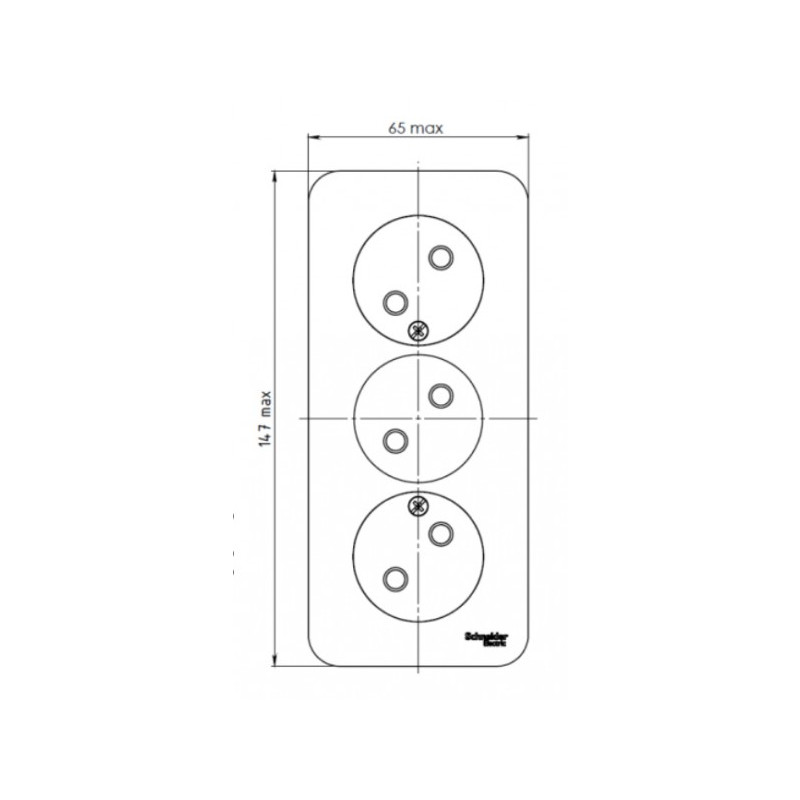 Розетка Schneider Electric Blanca BLNRA000317 бежевый схема