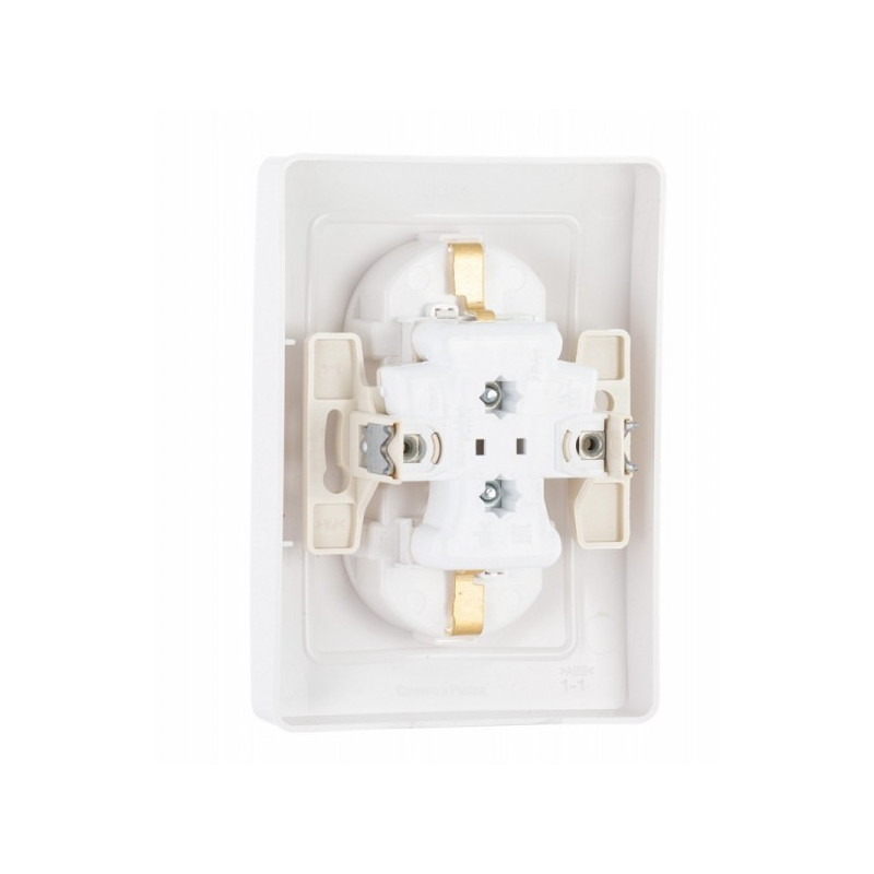 Розетка Schneider Electric Blanca BLNRS001121 белый вид сзади