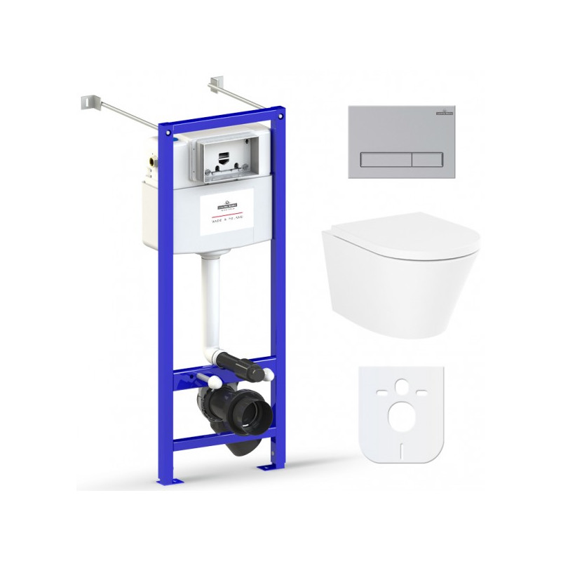 Инсталляция c унитазом Laviniа Boho Relfix Biore Compacto Rimless 77050171