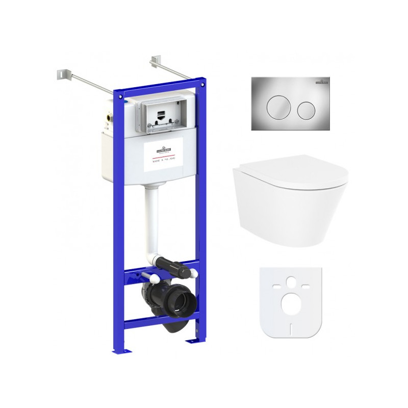 Инсталляция c унитазом Laviniа Boho Relfix Biore Compacto Rimless 77050174