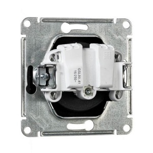 Розетка Schneider Electric Glossa GSL001141 баклажановый вид сзади