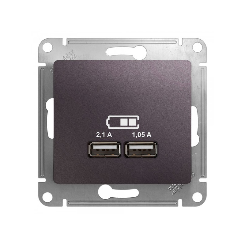 Розетка Schneider Electric Glossa GSL001433 сиреневый туман